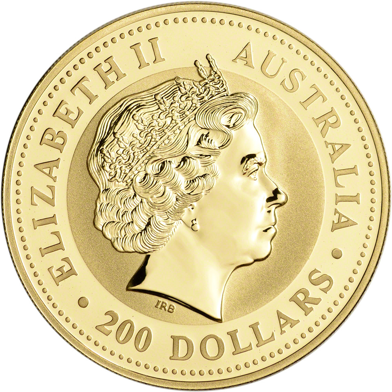 2006 Australia Gold Lunar Series I Year of the Dog 2 oz $200 - BU