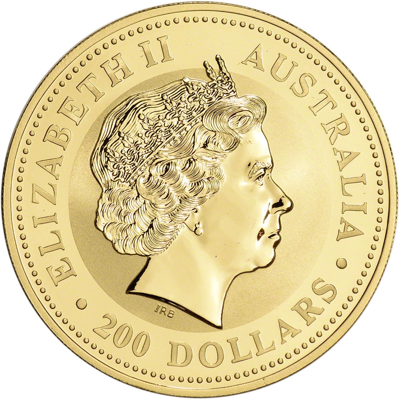 2001 Australia Gold Lunar Series I Year of the Snake 2 oz $200