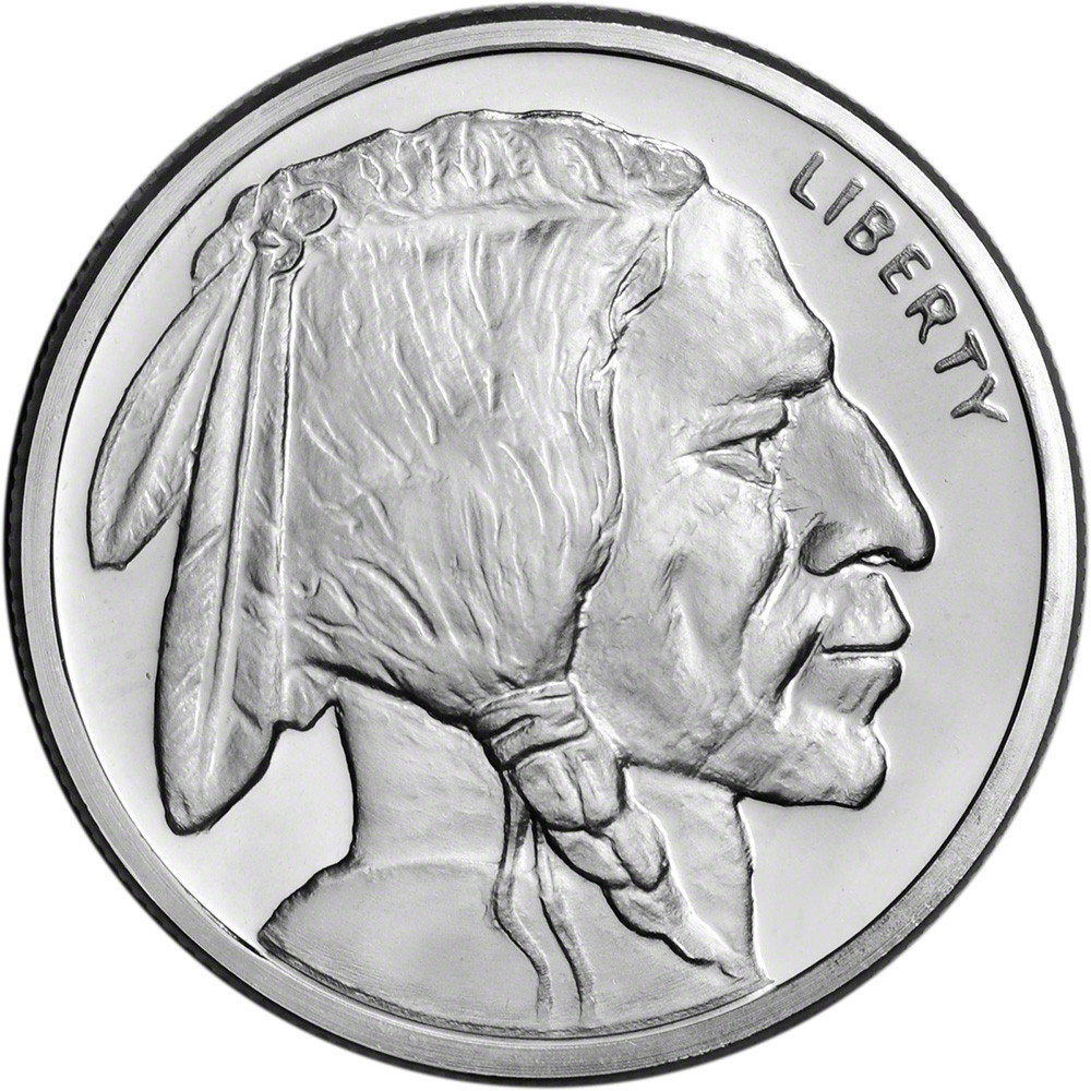 5 oz. Golden State Mint Silver Round Buffalo Design .999 Fine Tube