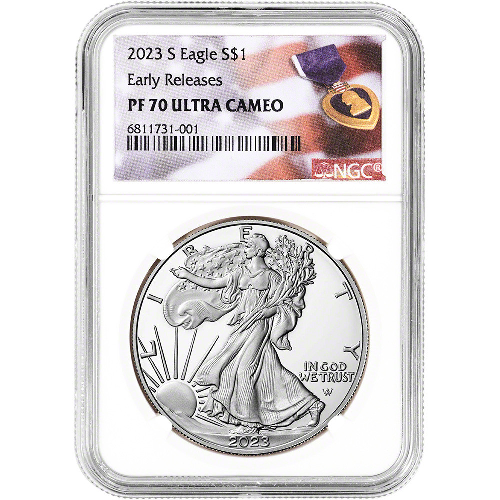 2023 S American Silver Eagle Proof NGC PF70 UCAM Early Releases