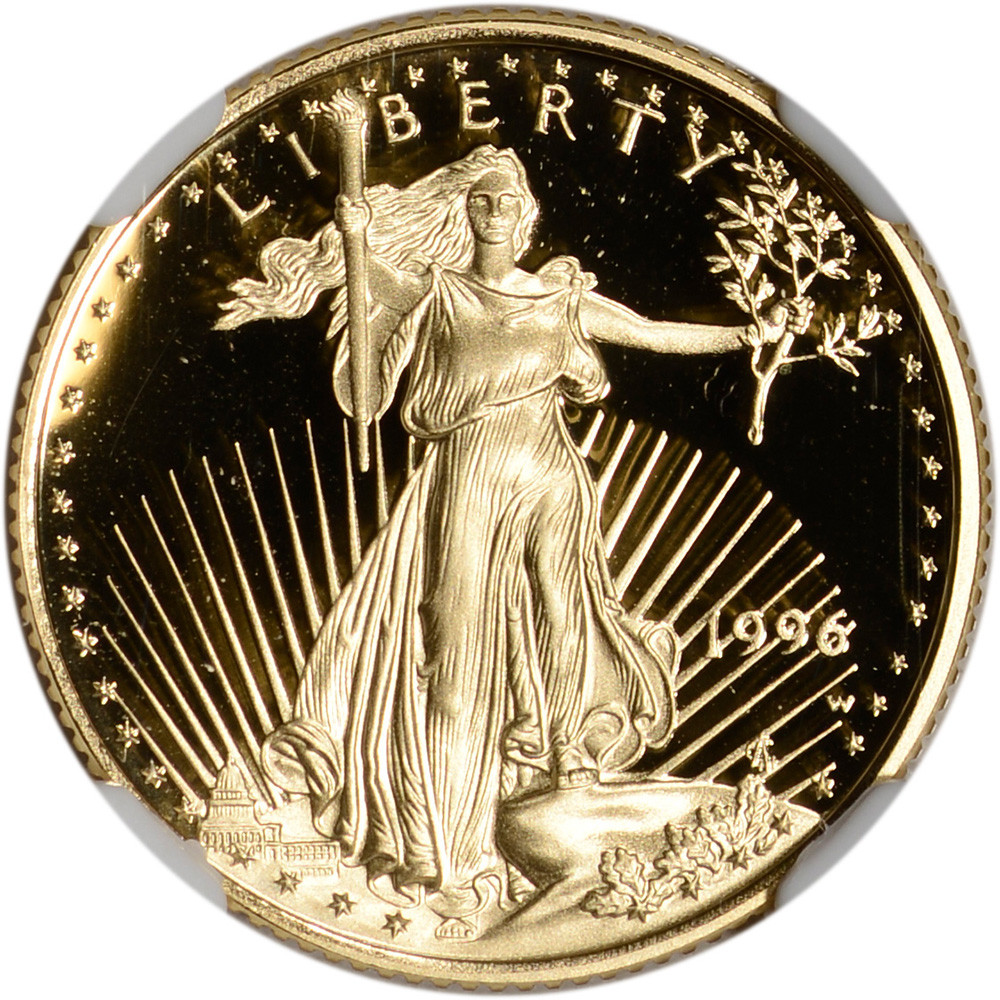 1996 W American Gold Eagle Proof 1/4 oz $10 - NGC PF69 UCAM [96-W
