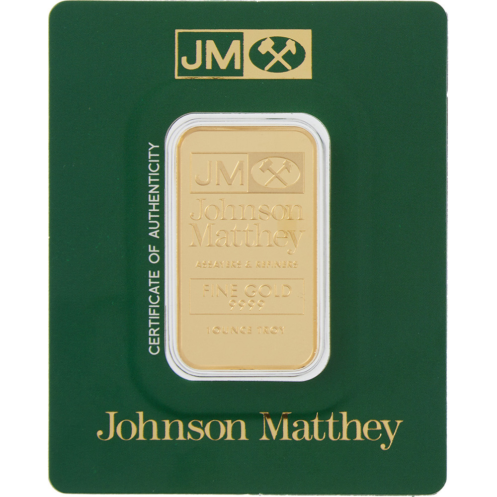 1 oz Gold Bar Johnson Matthey 999.9 Fine in New Sealed Assay [GOLD
