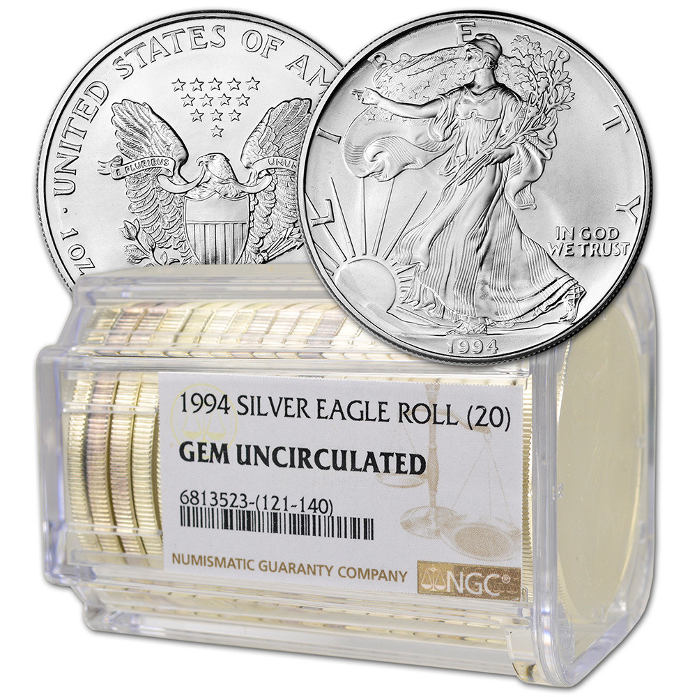 春*番様 1994年　アメリカンイーグル銀貨 1994 $1 Silver American Eagle PF70 | U.S Gold Bureau