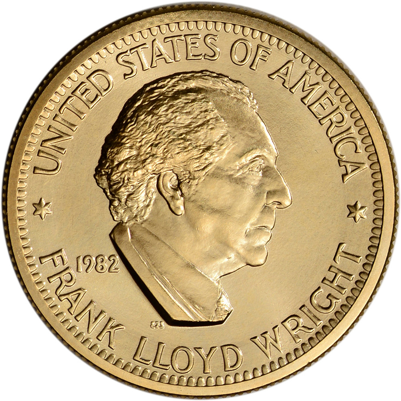 1982 US Gold 1/2 oz American Arts Commemorative Medal