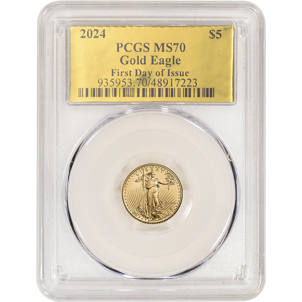 2024 American Gold Eagle 1/10 oz $5 - PCGS MS70 First Day Issue