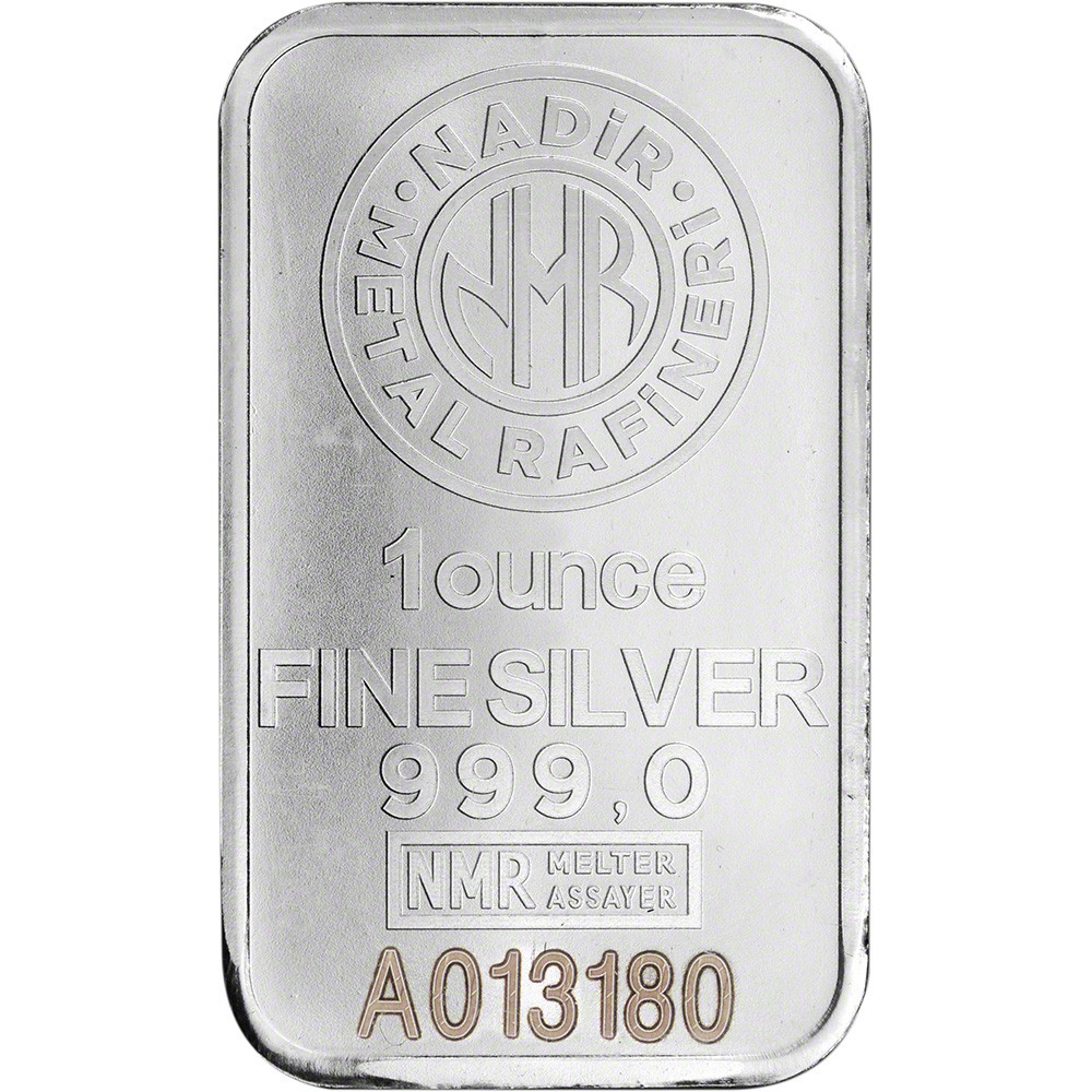 TEN (10) 1 oz Silver Bar Nadir Metal Rafineri NMR - .999 Fine in
