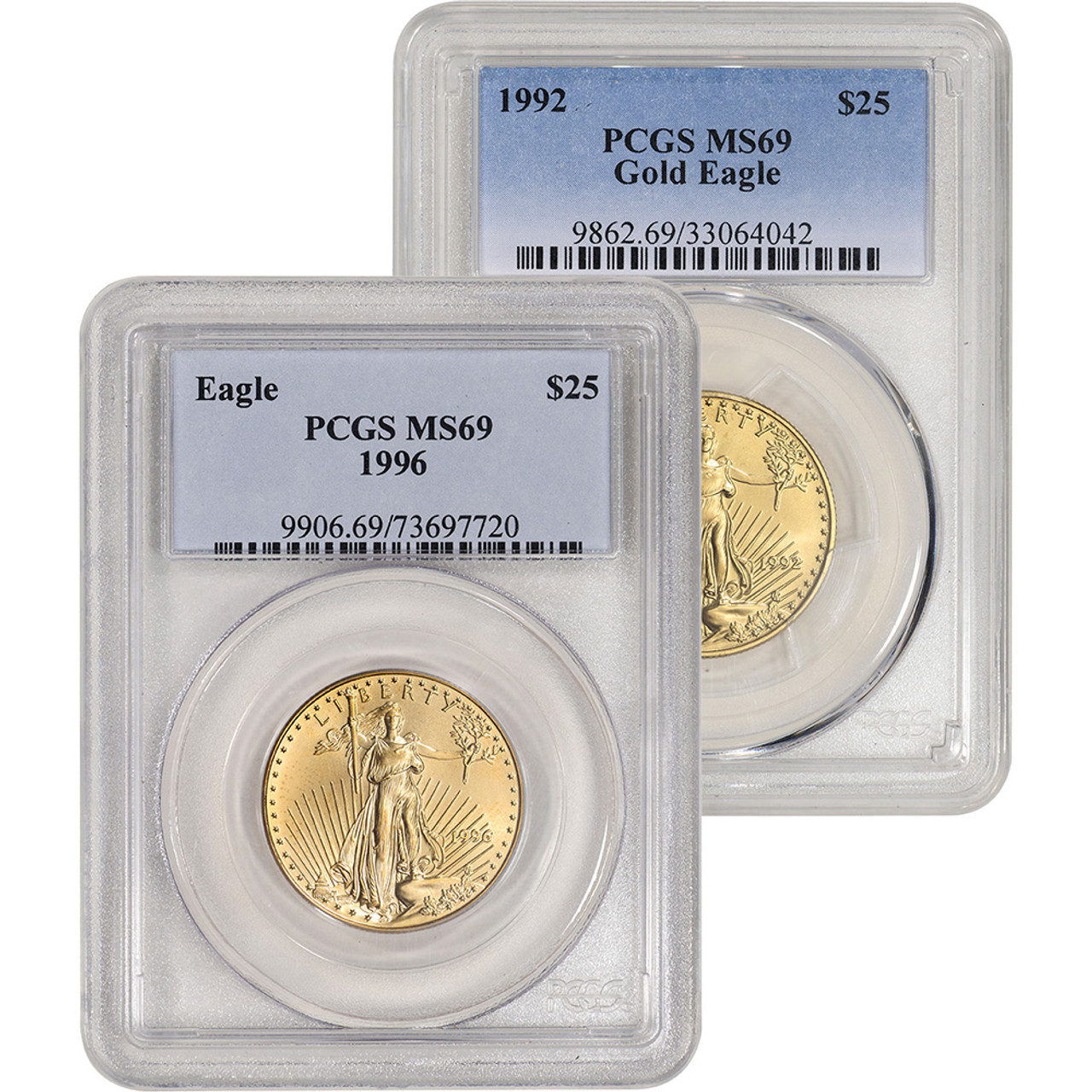 American Gold Eagle 1/2 oz $25 - PCGS MS69 Random Date and