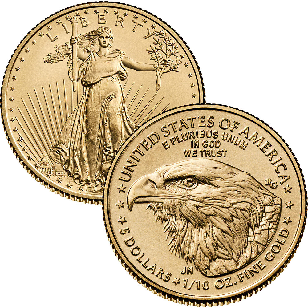 American Gold Eagle 1/10 oz $5 - PCGS MS70 Random Date and Label