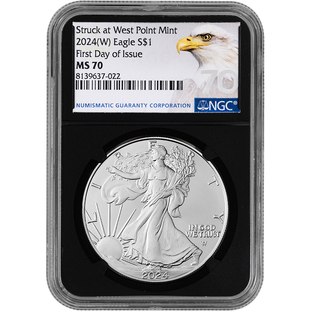 2024 (W) American Silver Eagle - NGC MS70 First Day Issue Grade 70
