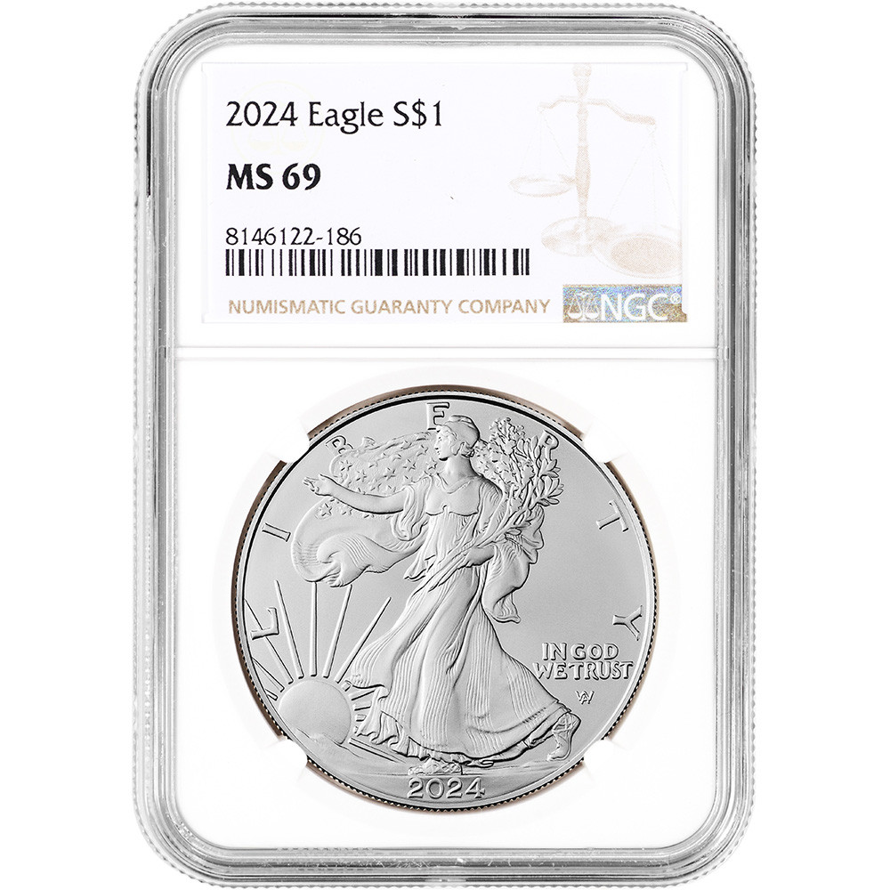 2024 American Silver Eagle - NGC MS69 [24-ASE-N-MS69-NSL