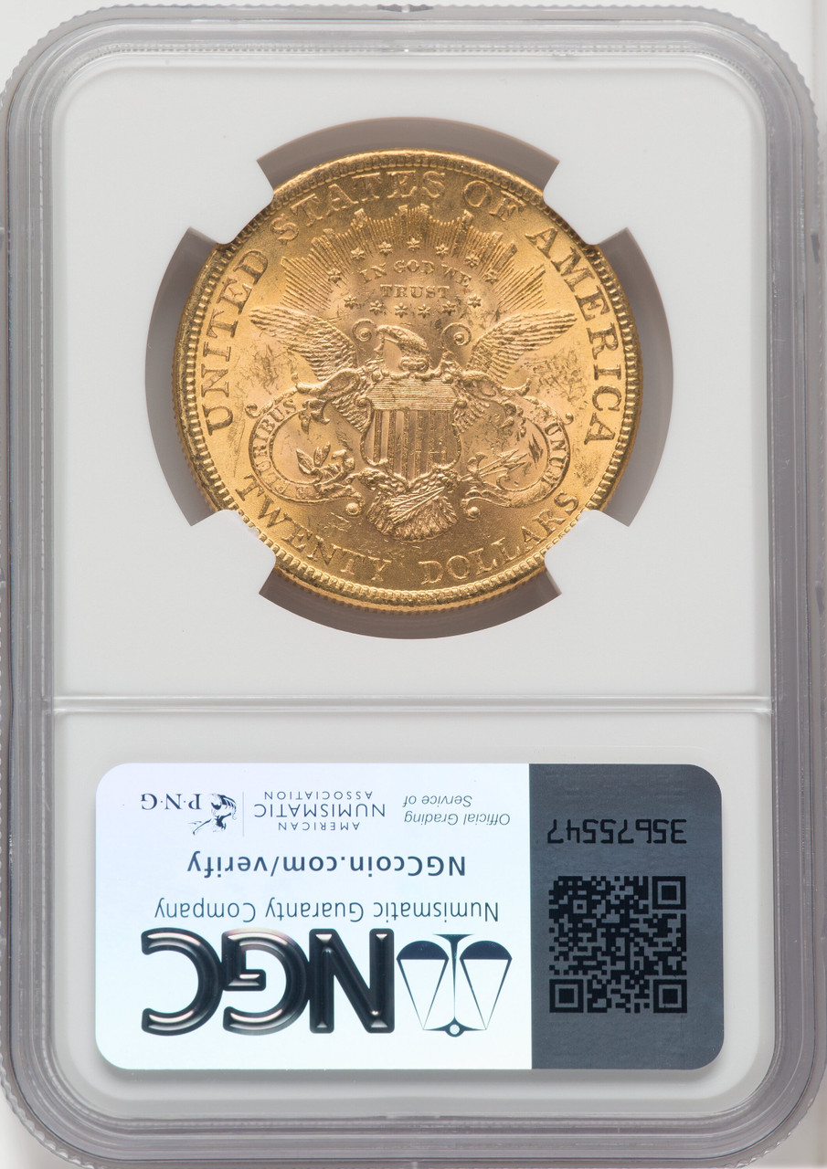 USA (米） リバティーヘッド　20ドル　金貨　(1884) NGC MS61 USA (米） リバティーヘッド 20ドル 金貨 (1884) NGC MS61 USA