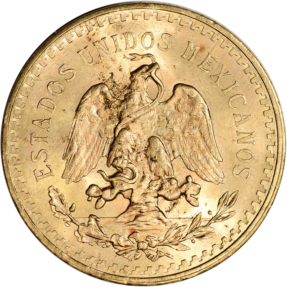 1943 Mexico Gold 50 Pesos - Average Circulated - 1.2056 oz [43-MX