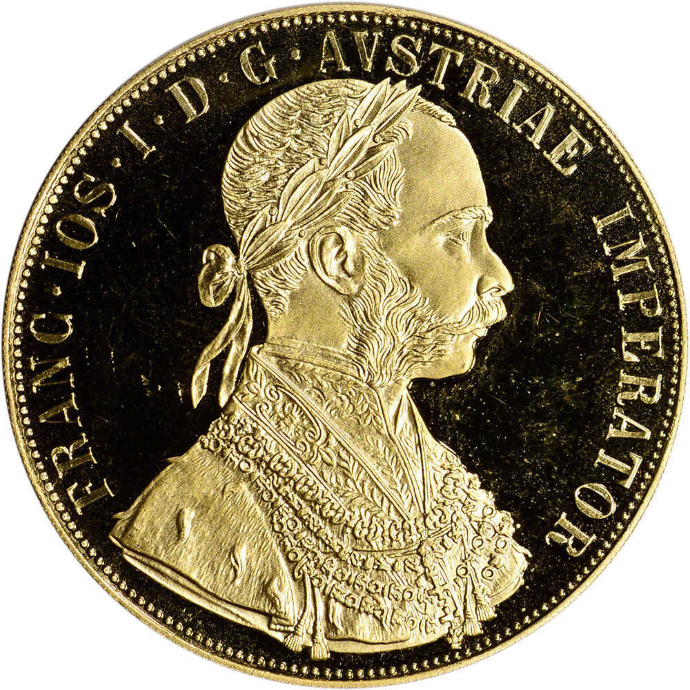 1915 Austria Gold 4 Ducat .4438 oz - BU - Restrike [15-AT-G4DUCAT