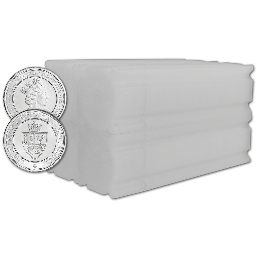 2021 St Helena Silver Spade Guinea 1/10 oz £.10 - 200 BU Coins in