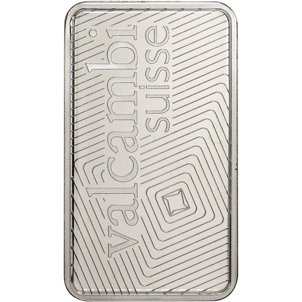 1 oz Platinum Bar - Valcambi Suisse - 999.5 Fine in Sealed Assay