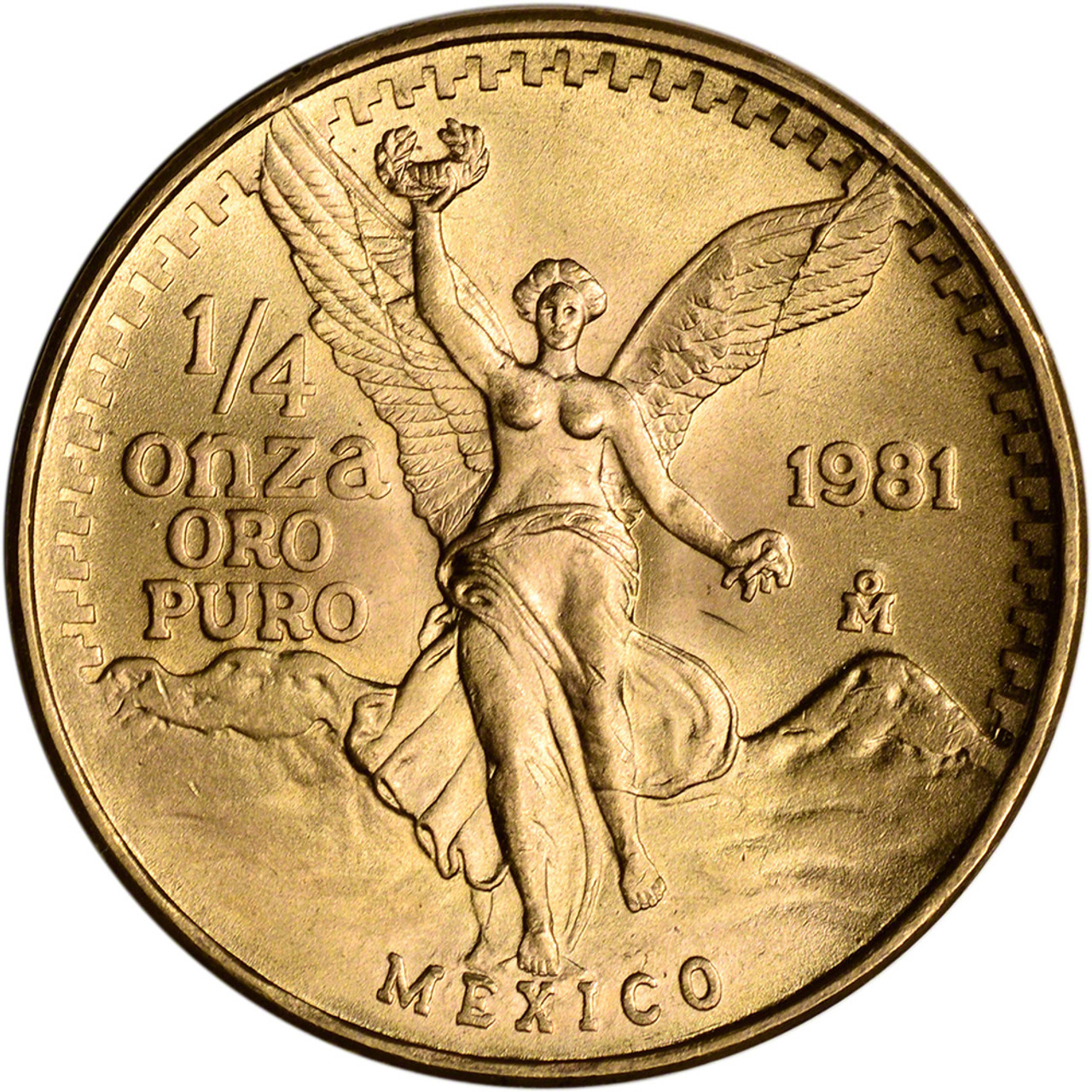 1981 Mo Mexico Gold 1/4 Onza Libertad - 1/4 oz - BU [81-MX-LIB-G