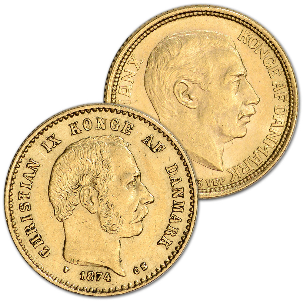Denmark Gold 10 Kroner .1296 oz - Average Circulated - Random Date