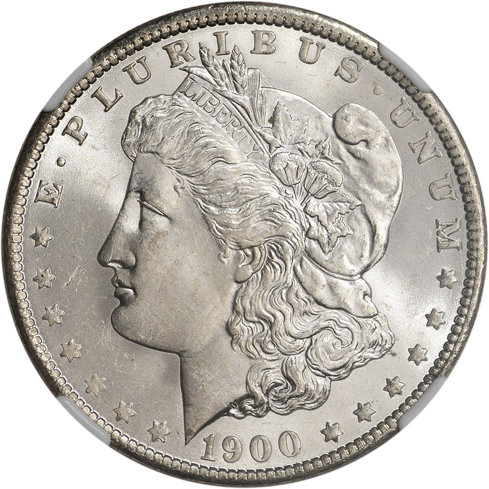 1900 O S US Morgan Silver Dollar $1 - NGC MS64 [MORGAN-00-O-N-MS64