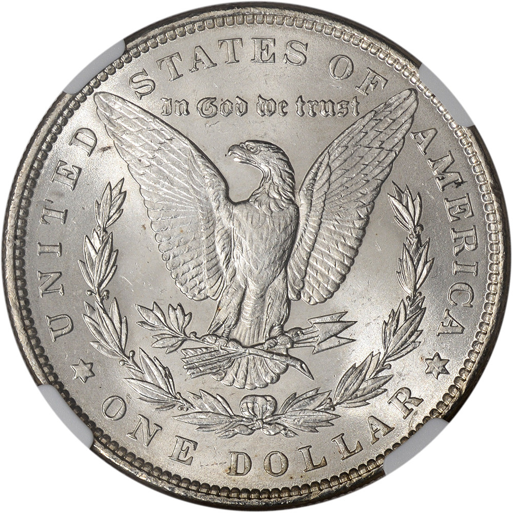 1890 モーガン シルバー ダラー MS63 NGC #041 1890年 モルガン ダラー