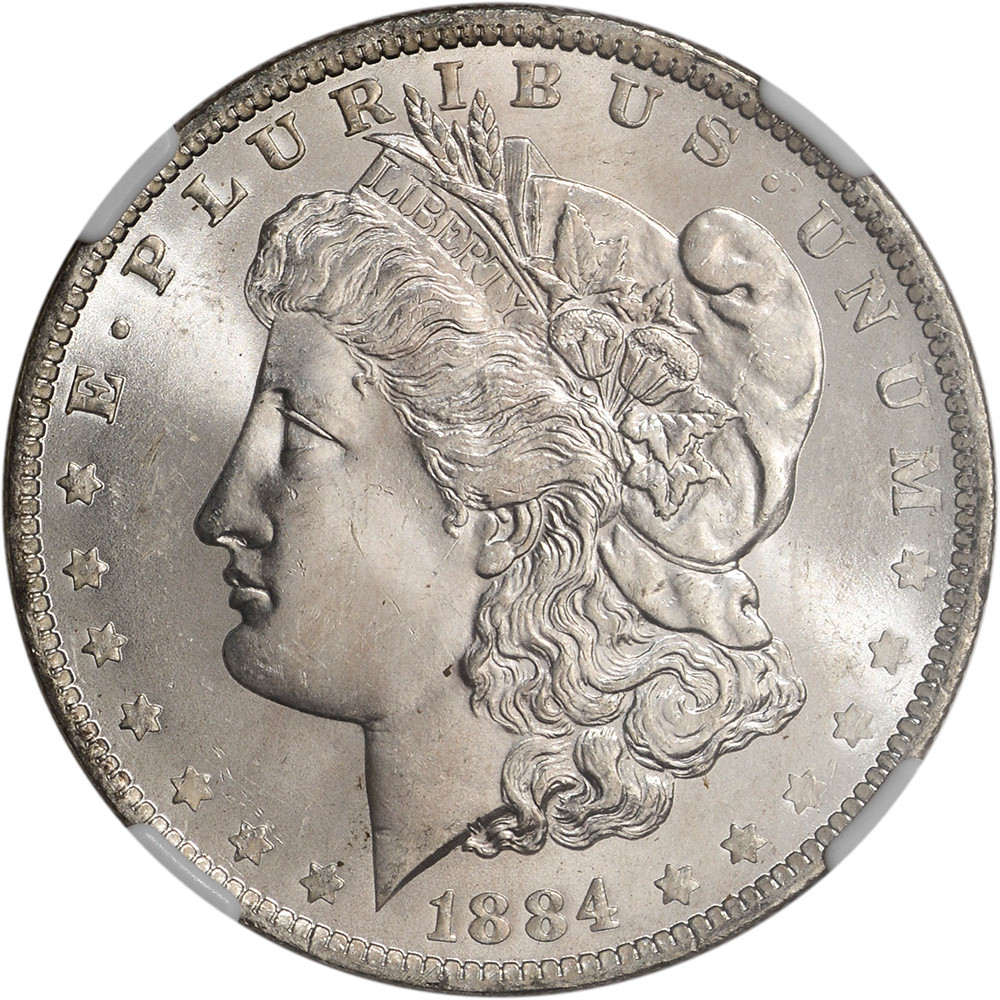 1884 O US Morgan Silver Dollar $1 - NGC MS65 [MORGAN-84-O-N-MS65