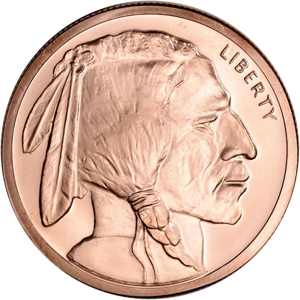 5 oz Golden State Mint Copper Round Buffalo .999 Fine Tube of 20