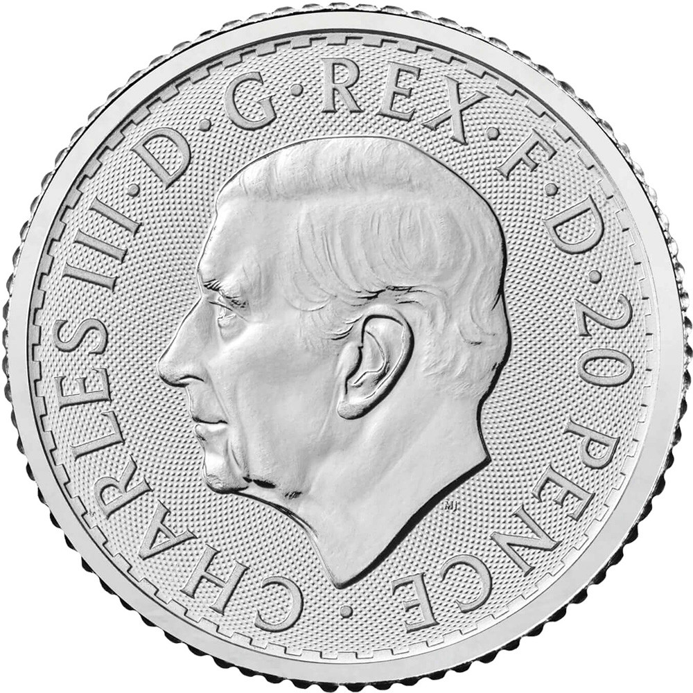 2024 Great Britain Silver Britannia 1/10 oz 20 Pence BU 1 Roll 16