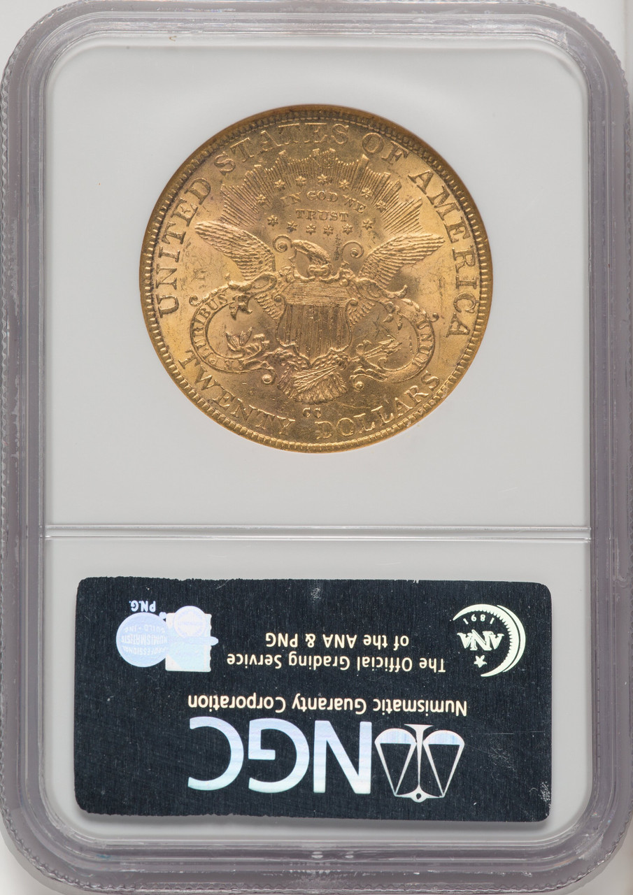 USA (米） リバティーヘッド　20ドル　金貨　(1884) NGC MS61 Certified US $20 Gold Liberty 1884-S MS61 NGC | Golden Eagle