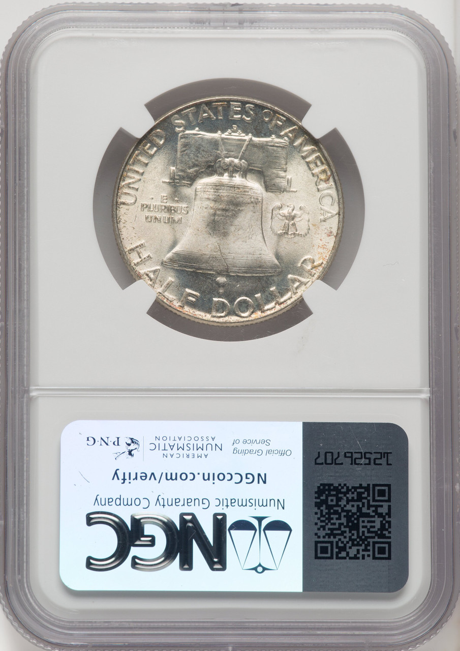 1950 D US Franklin Silver Half Dollar 50C - NGC MS 67 FBL [V-HA