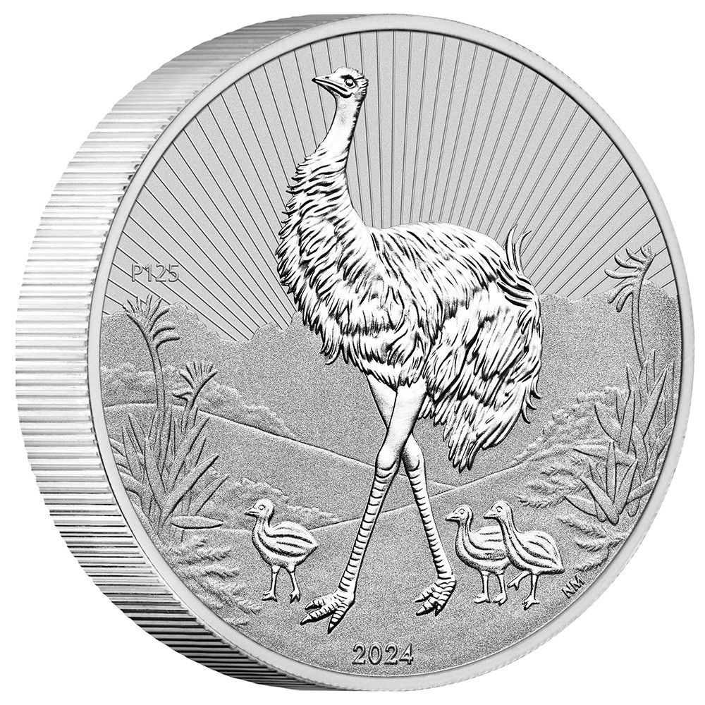 2024 P Australia Silver 2 oz Next Generation Emu $2 Sealed Box 120