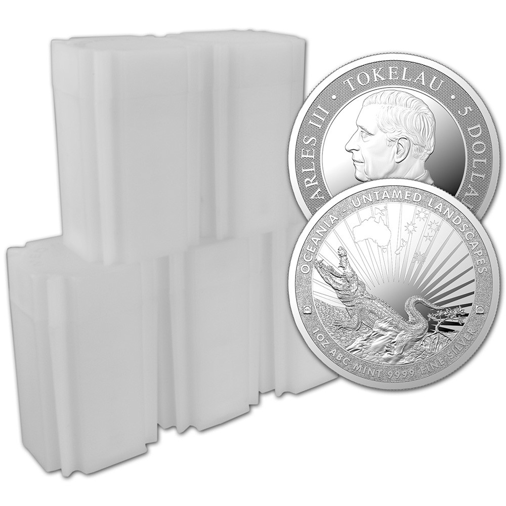 2024 Tokelau Silver Crocodile Untamed Landscape 1 oz $5 - 5 Tubes