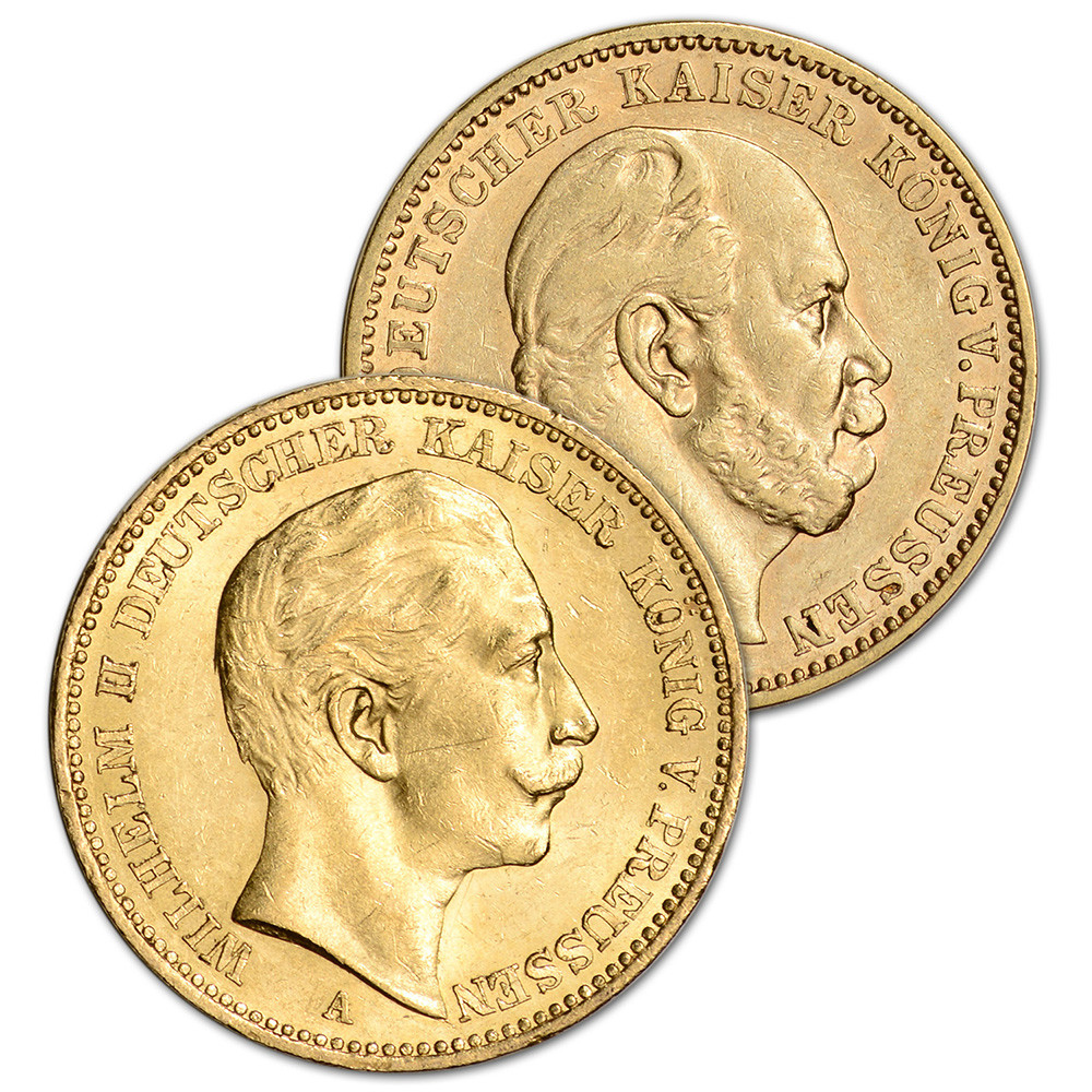 Germany Gold 20 Mark .2304 oz - Average Circulated - Random Date