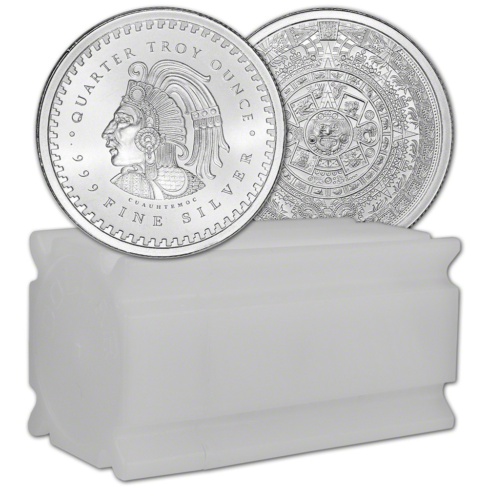 蔵出し 清王朝宣統銀貨 ラストエンペラー溥儀 26-27gX8枚セット 中国銀貨 1/4 oz Golden State Mint Silver Round Aztec Calendar .999 Fine