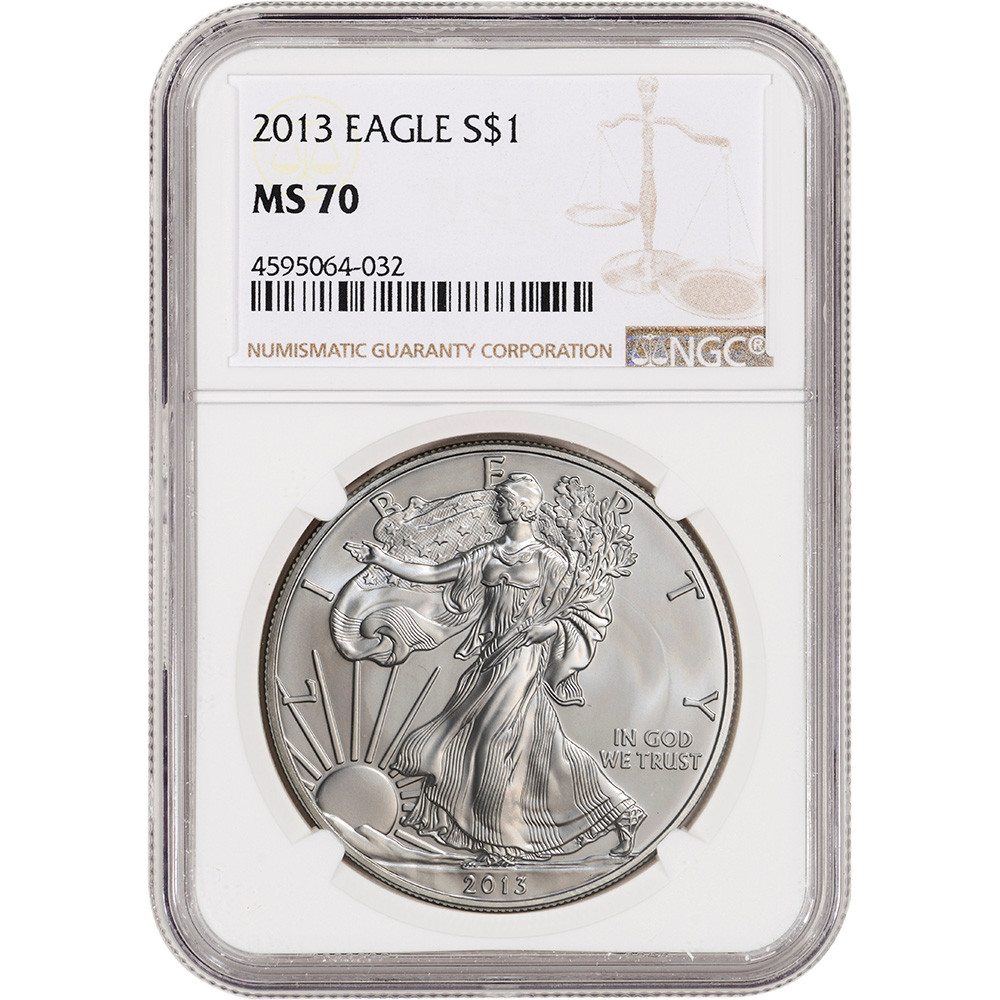 2013 American Silver Eagle - NGC MS70 [13-ASE-N-MS70-NSL