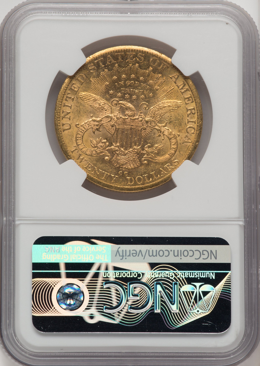 USA (米, アメリカ） リバティーヘッド 20ドル金貨(1884) NGC