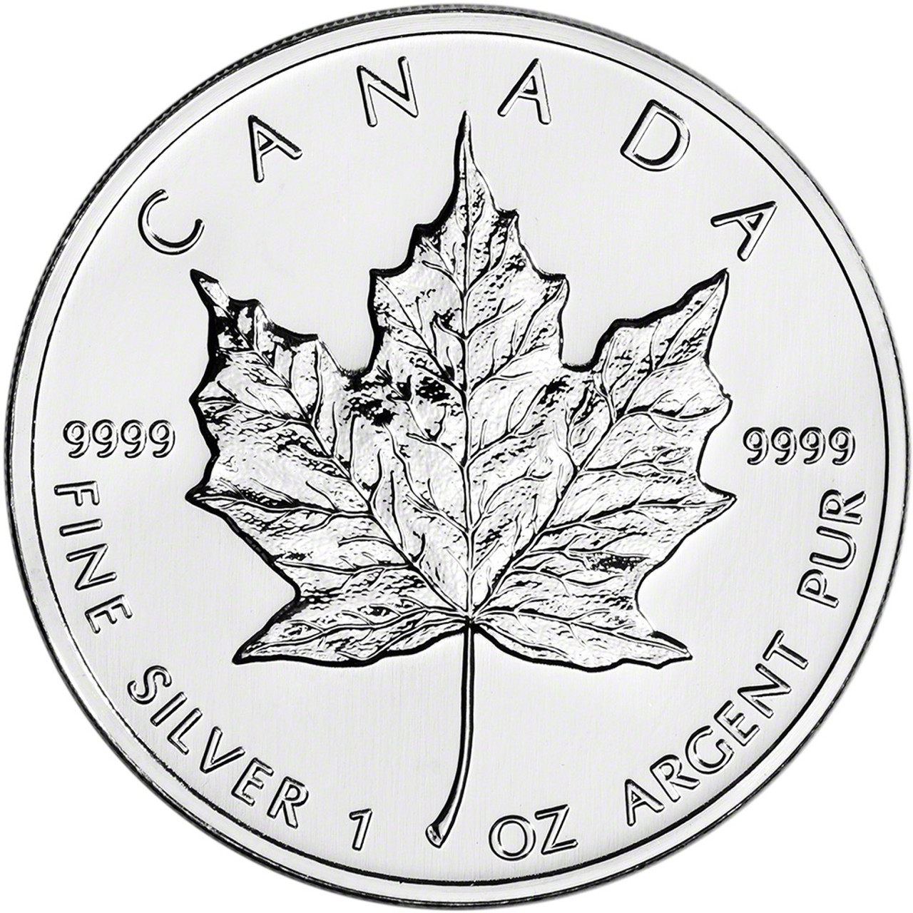 1998 Canada Silver Maple Leaf - 1 oz - $5 - BU [98-CA-CML-S5-BU