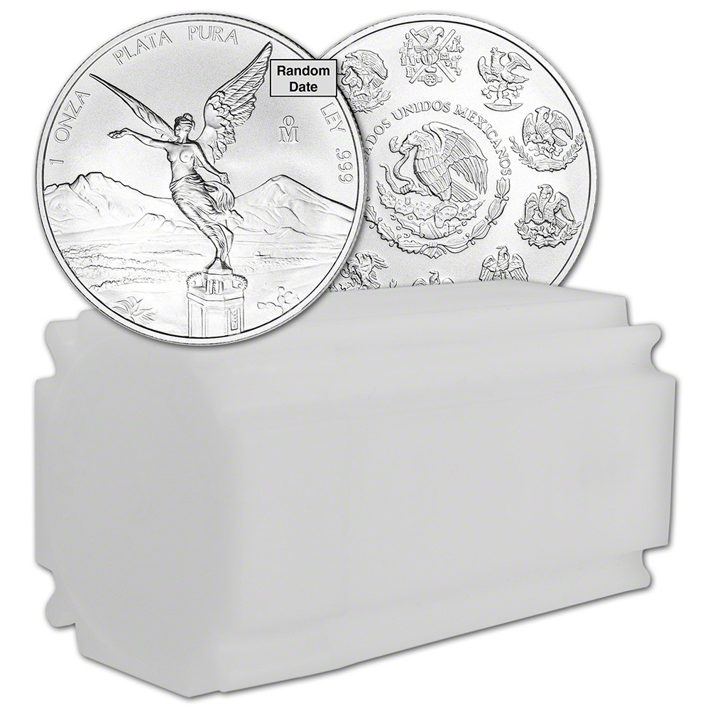 Mexico Silver Libertad 1 oz 1 Onza - Random Date - BU Tube of 20