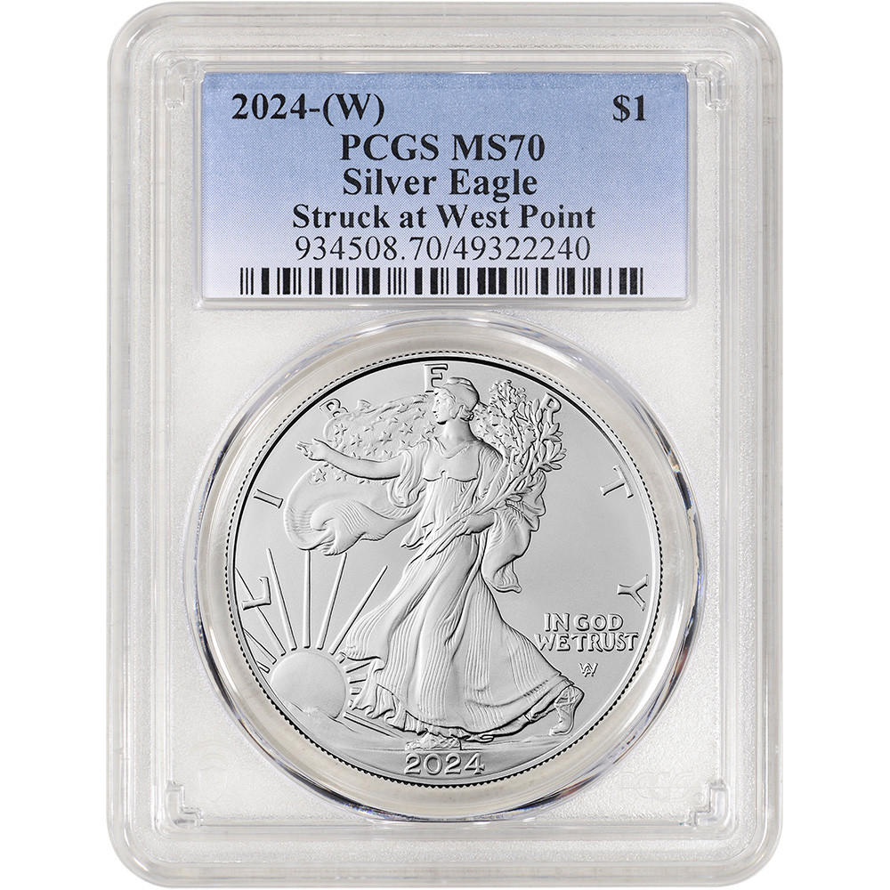 2024 (W) American Silver Eagle - PCGS MS70 [24-(W)-ASE-P-MS70 ...