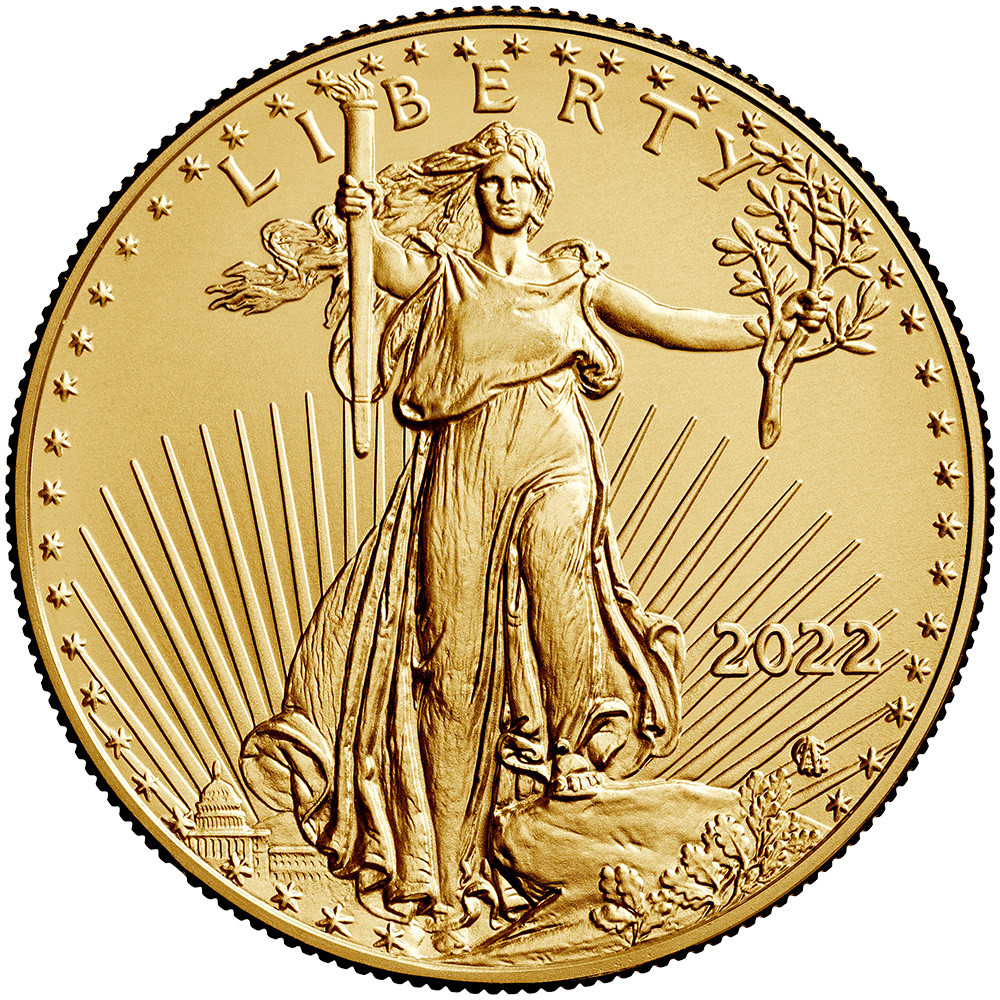 2022 American Gold Eagle 1 oz $50 - BU [22-AGE-50-BU] - Liberty Coin