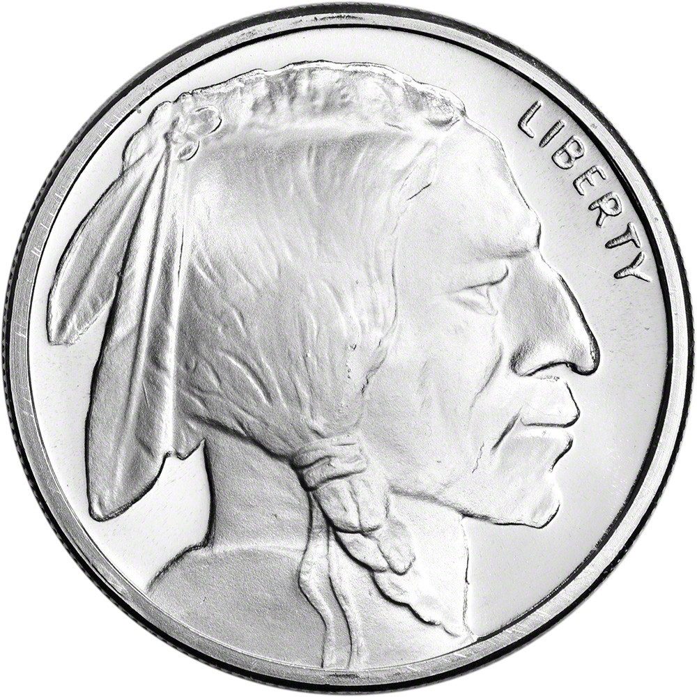 1 oz. Golden State Mint Silver Round Buffalo Design .999 Fine 1 oz. Golden State Mint Silver Round Buffalo Design .999 Fine