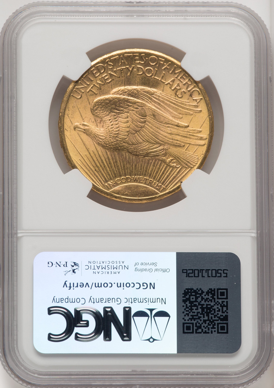 1910 S US Gold $20 Saint-Gaudens Double Eagle - NGC MS 65+ [V-HA