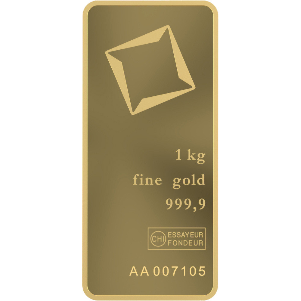 Kilo 32.15 oz Gold Bar - Valcambi Suisse - 999.9 Fine with Assay