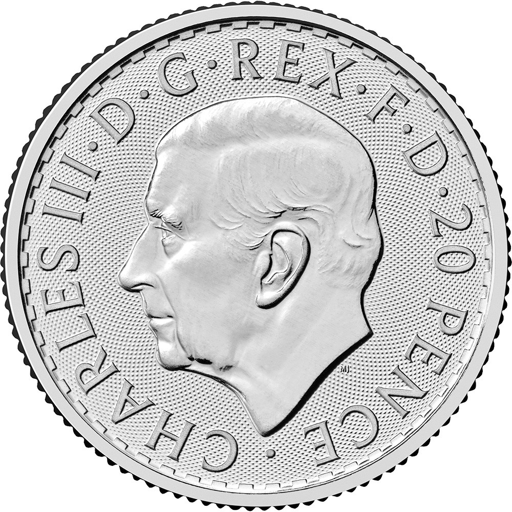 2025 S20P ブリタニア 1/10オンス .999 純銀地金 2025 Great Britain Silver Britannia 1/10 oz 20 Pence - BU [25-BRIT