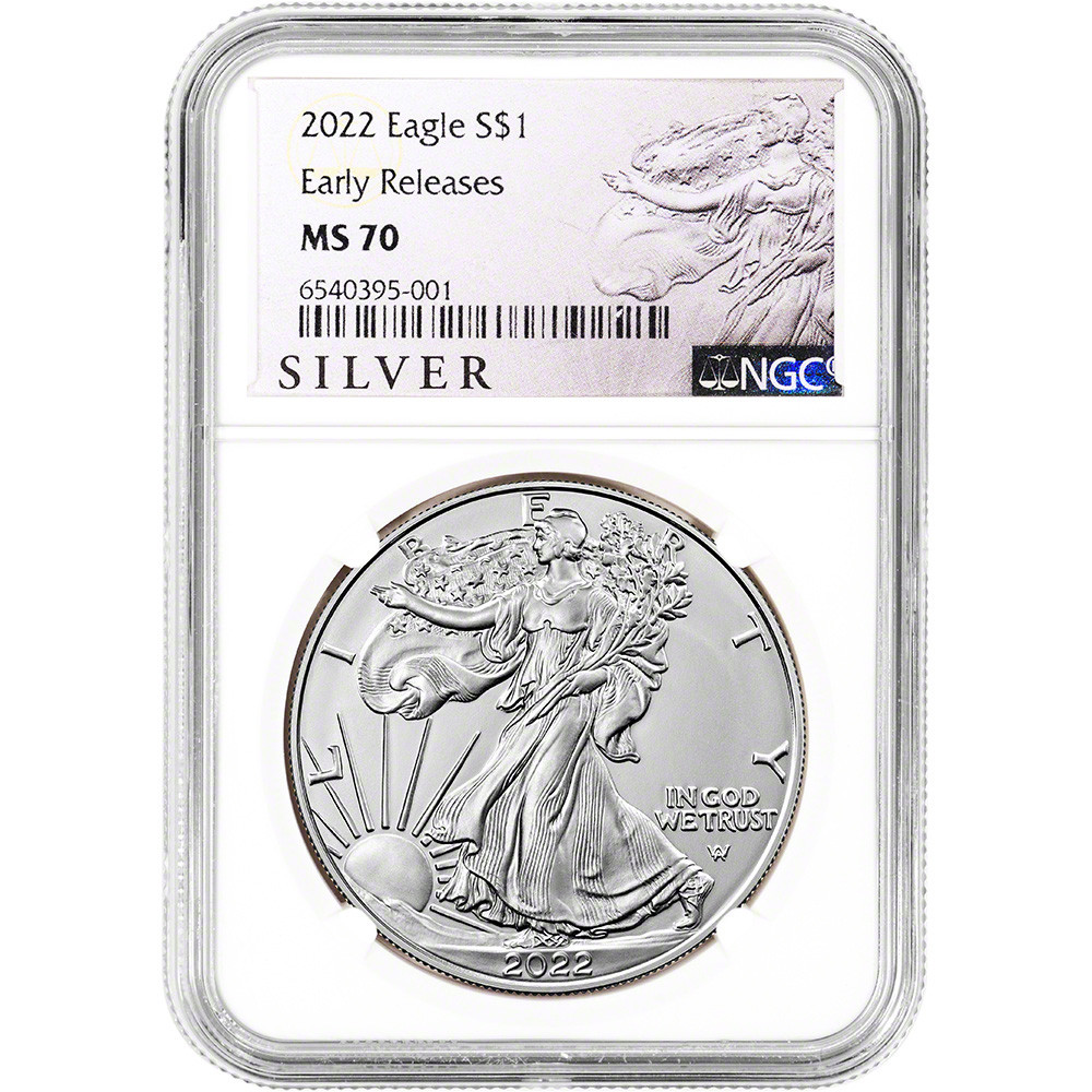 2022 American Silver Eagle - NGC MS70 Early Releases ALS Label [22