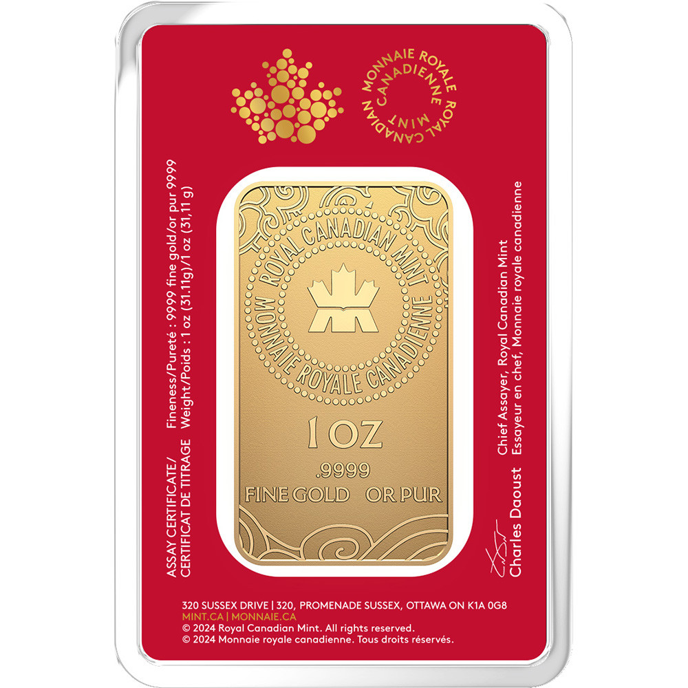 金貨 銀貨 アンティークコイン Royal Canadian Mint RCM 1 oz Gold Ba #7293