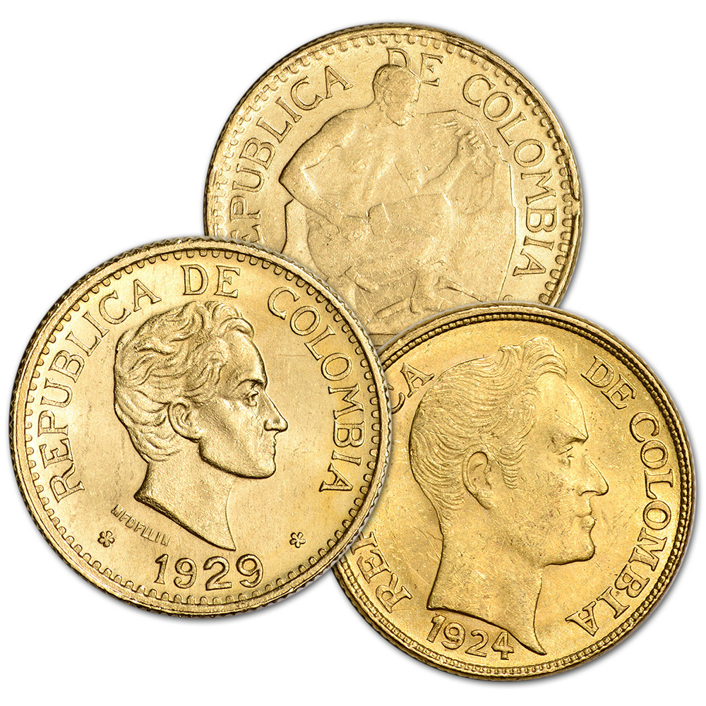 Colombia Gold 5 Pesos .2355 oz - Avg Circ Random Date [X-CO-G5PESO