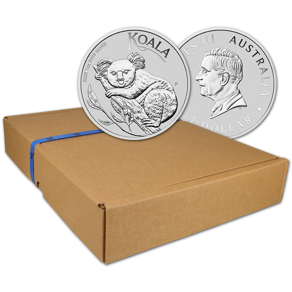 2025 P Australia Silver Koala 1 oz $1 - BU - 1 Box - Sealed 100