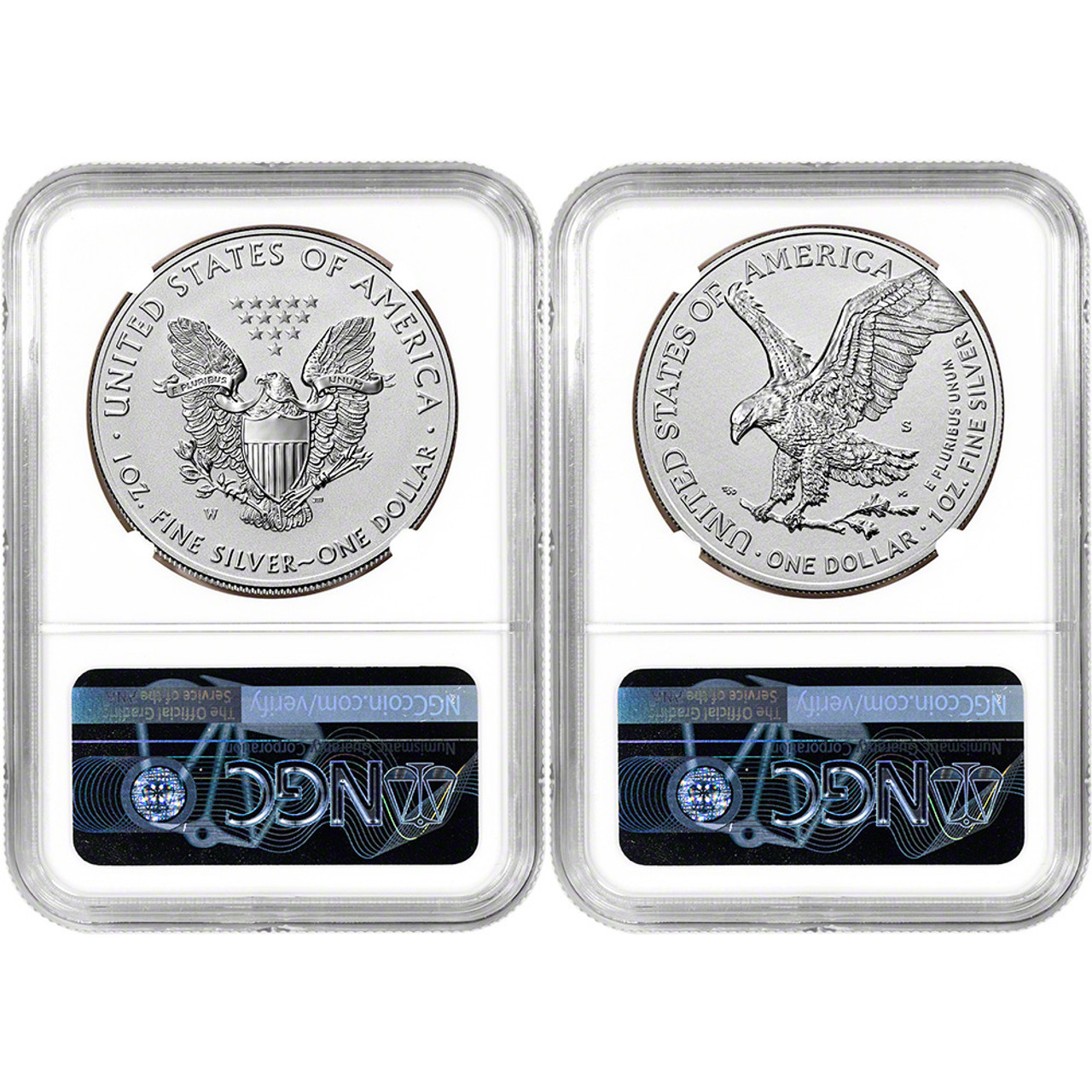 2021 American Silver Eagle Reverse Proof 2 Coin Set - NGC PF70