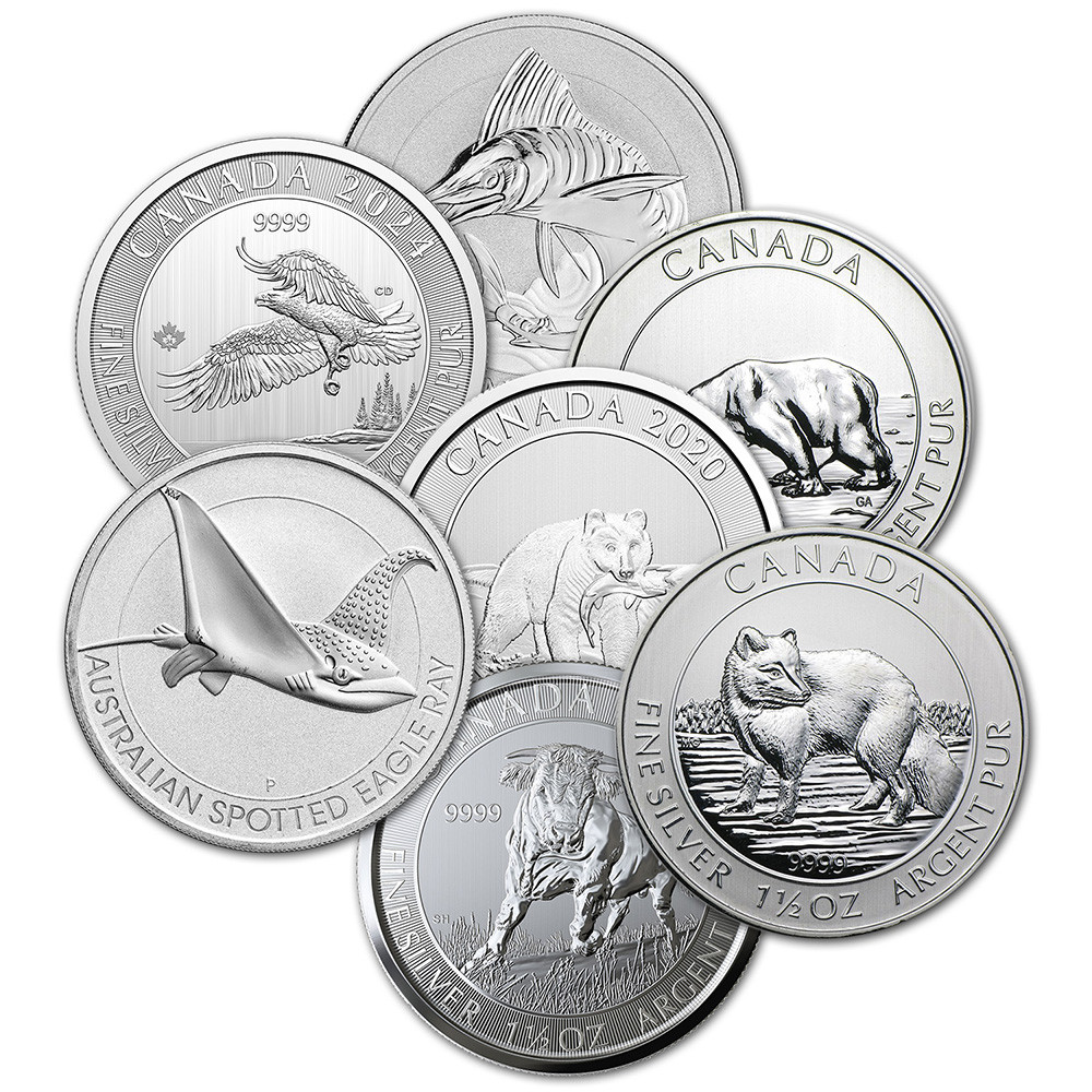 1.5 oz Silver Coin - Random Sovereign Mint - Secondary Market  [X-S1.5-RANDOM-SEC] - Liberty Coin