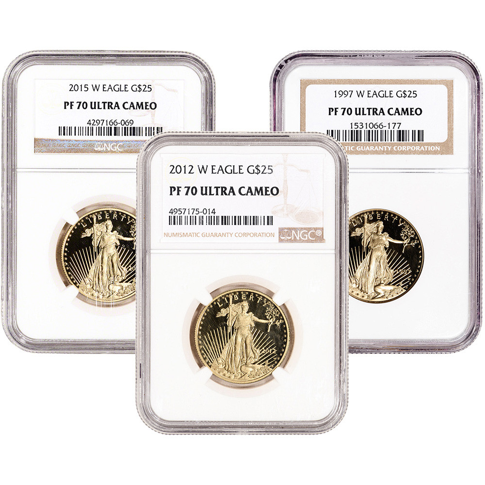 American Gold Eagle Coin Proof 1/2 oz $25 - NGC PF70 Random Date
