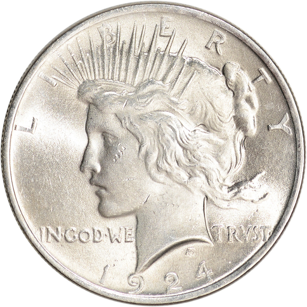 1924 Peace Silver Dollar Coin $1 - BU [24-PEACE-BU] - Liberty Coin